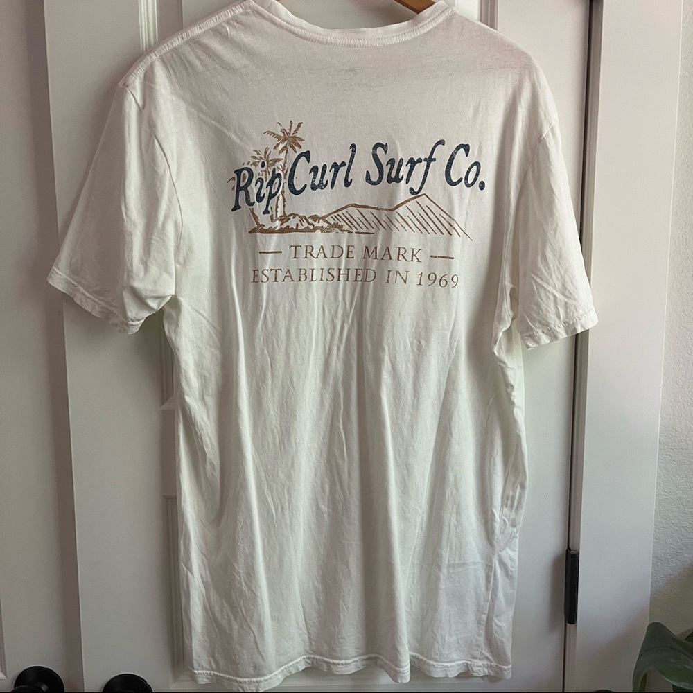 EUC Rip Curl T Shirt, White - Picture 3 of 3
